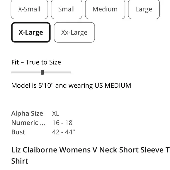 NWOT | Liz Claiborne Womens Crewneck Short Sleeve T-Shirt | Royal Blue - Picture 3 of 5